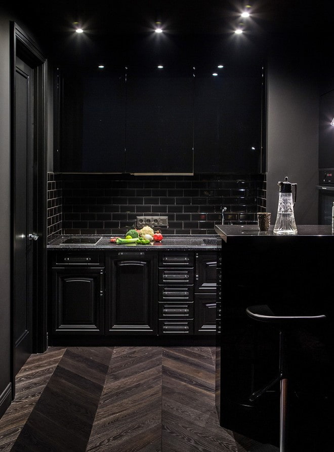 Интерьер чёрной кухни + 70 фото | Выбираем кухню | Дзен