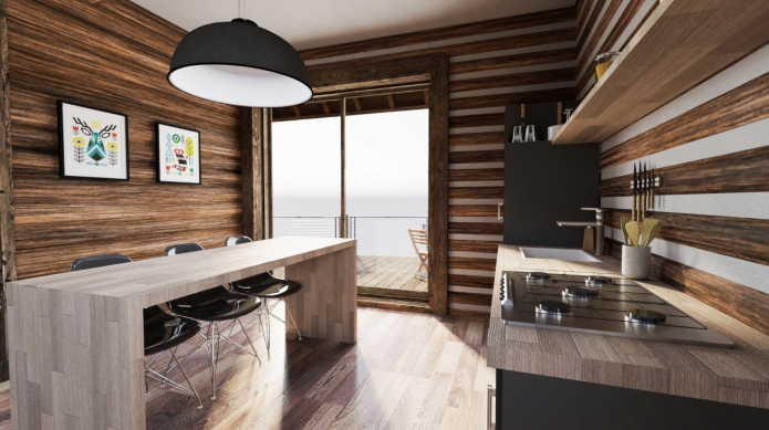 рустик на кухне