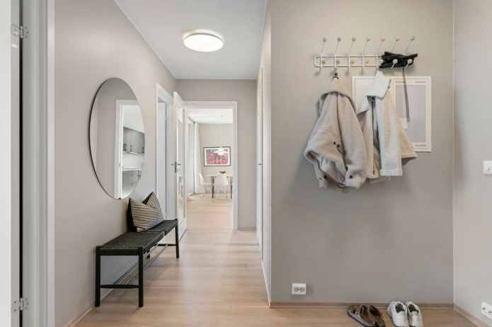 меблировка в интерьере коридора в скандинавском стиле меблировка в интерьере коридора в скандинавском стиле