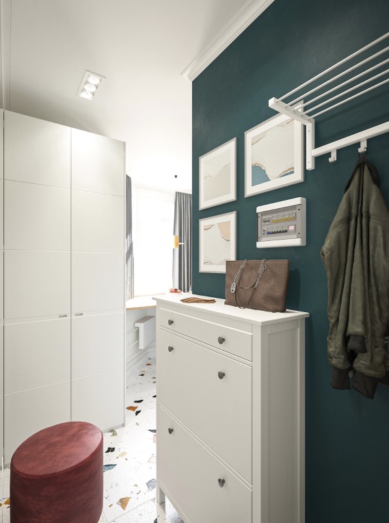 Дизайн узкого коридора в стиле сканди Дизайн узкого коридора в стиле сканди