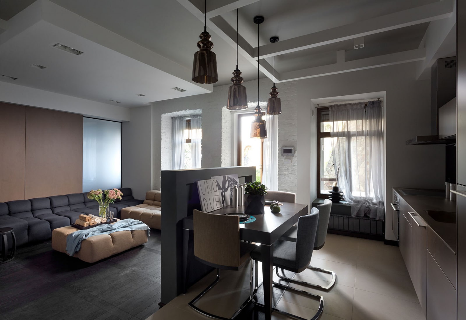 Дизайн кухни-гостиной 30 кв.м. — лучшие решения для интерьера на фото от SALON