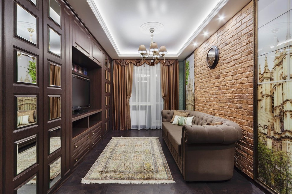 Гостиная с камином - дизайн гостиных с камином в Киеве | Ремонт квартир от компании Newstroy