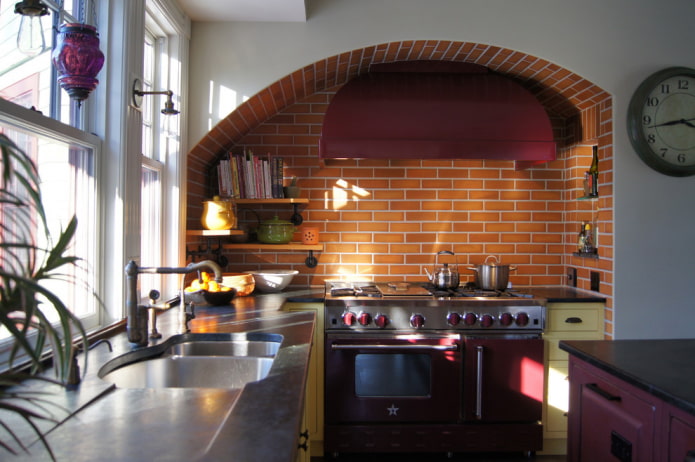 декоративная арка в интерьере кухни