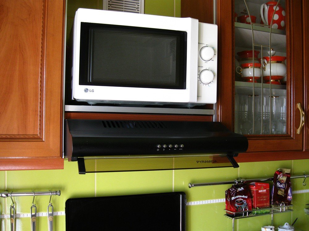 Как разместить микроволновку на кухне: 8 проверенных временем мест