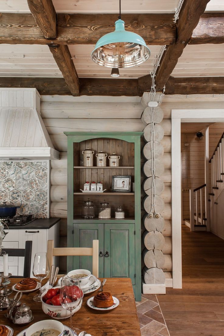 Кухня в деревянном доме: фото, идеи дизайна и отделки + примеры для кухни -гостиной