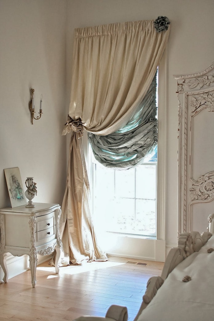 богатые шторы для спальни