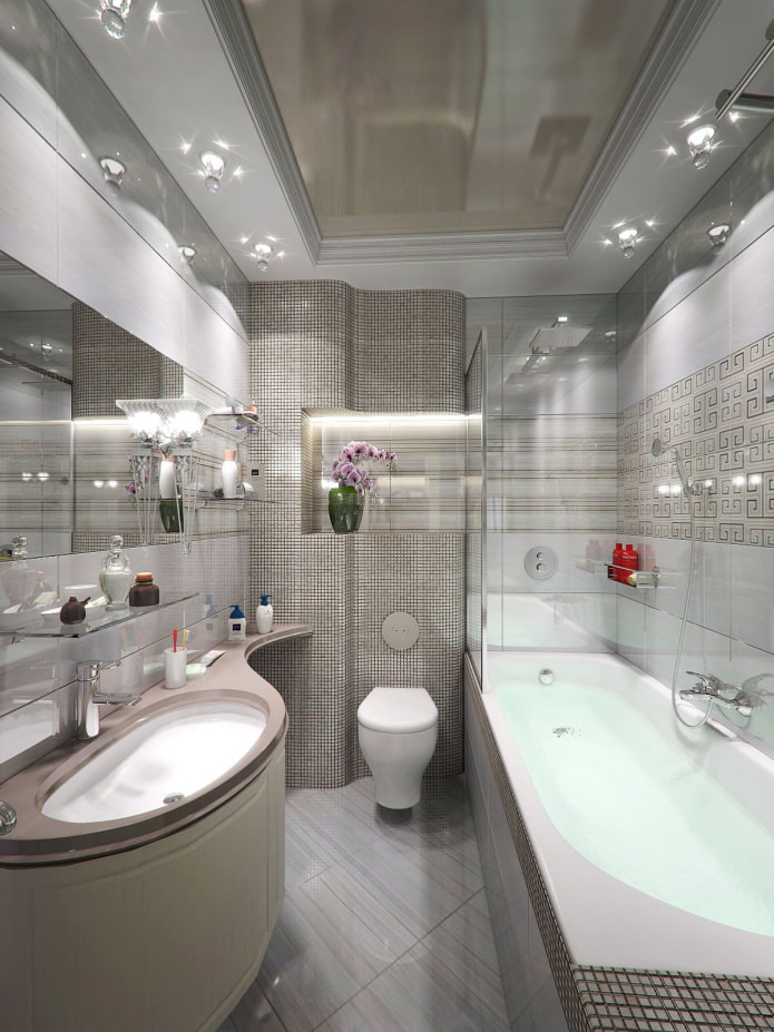  потолок в ванной: фото, виды и идеи дизайна