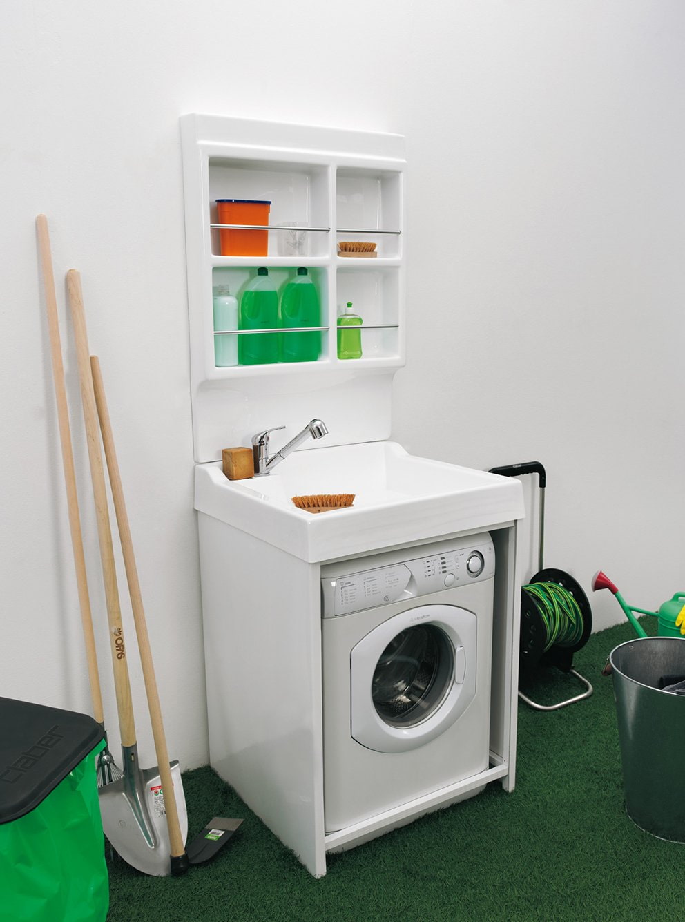 шкафчик для стиральной машины и раковины