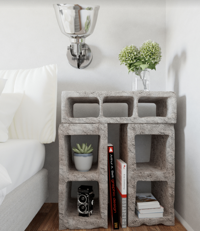 тумба из бетонных блоков тумба из бетонных блоков