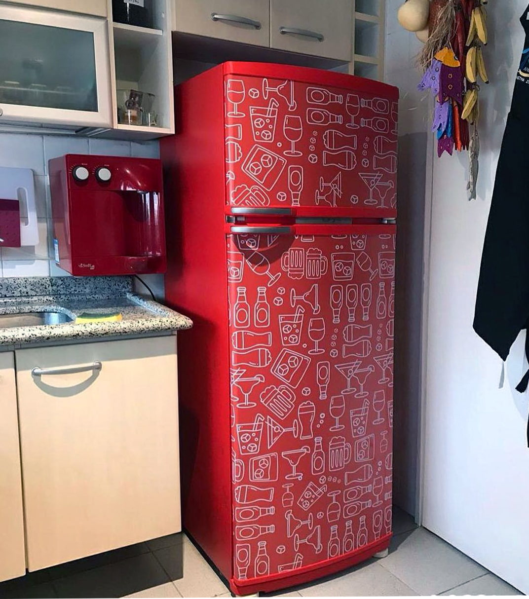 Интерьерные наклейки на холодильник декор