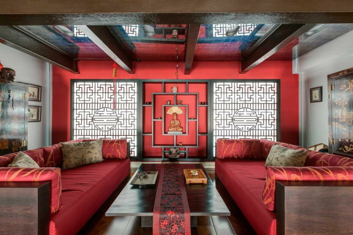 декор гостиной в китайском стиле