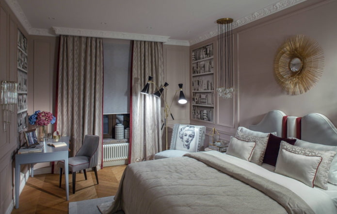 спальня в современном классическом стиле