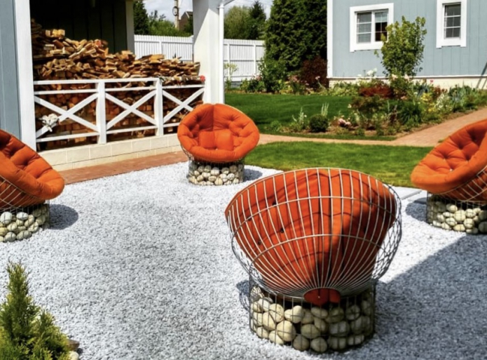 кресла из габионов