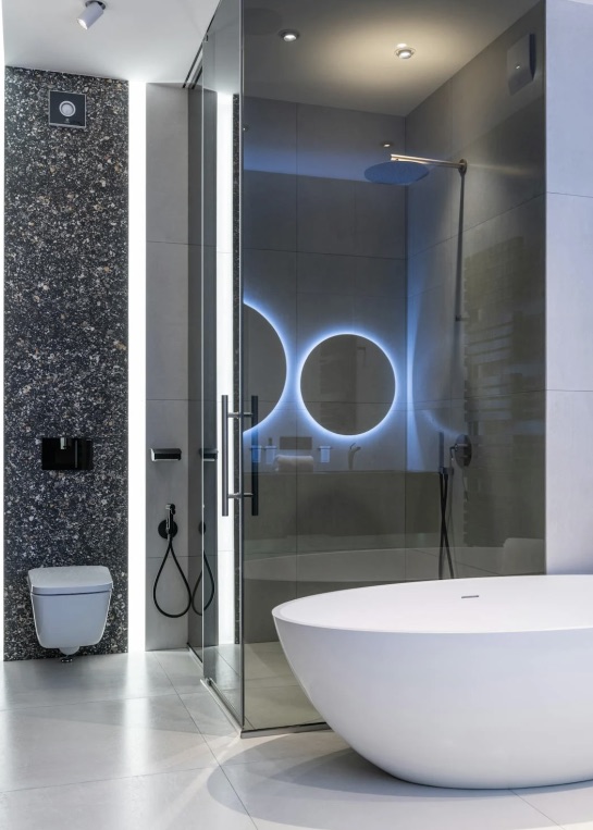 тонированное стекло в интерьере