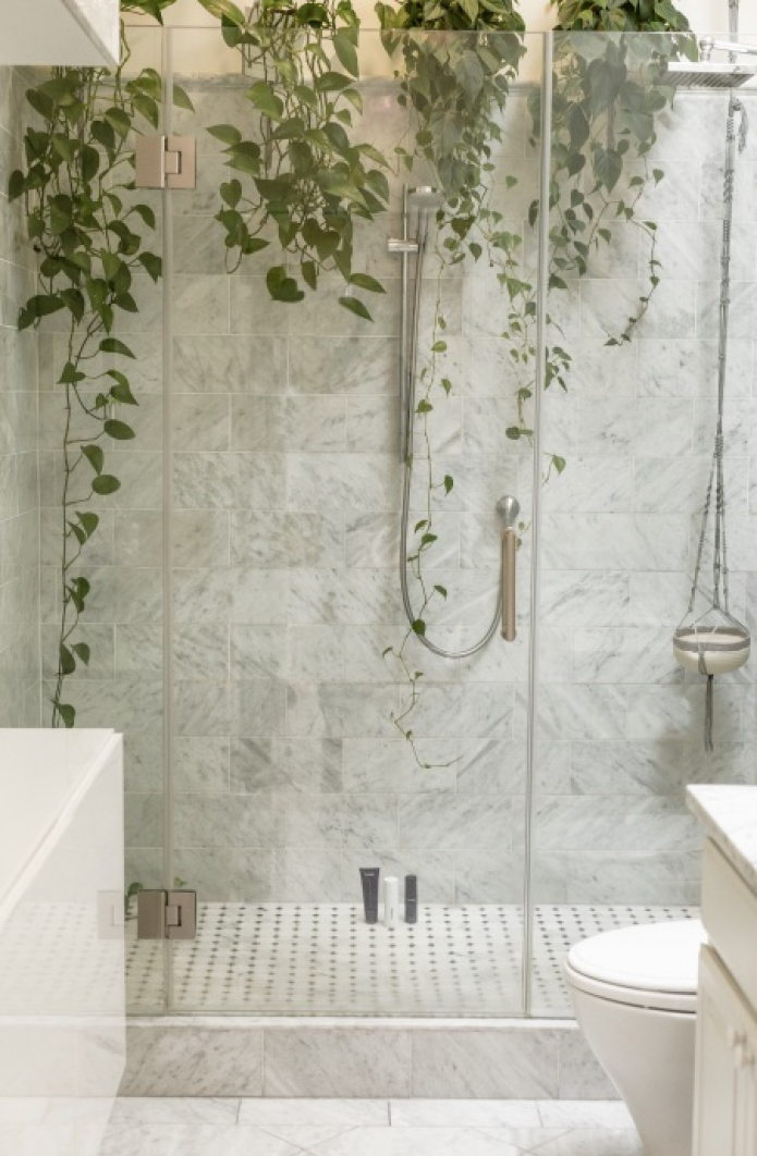 стеклянная перегородка для душа