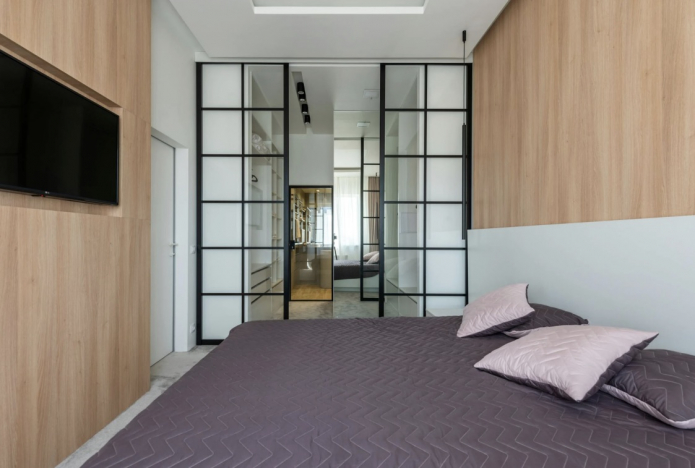 стекло в спальне