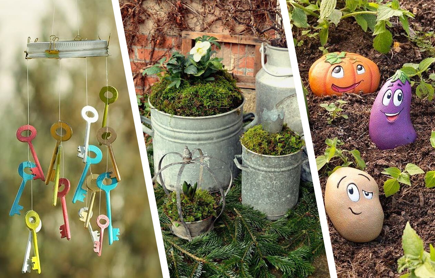 55 увлекательных идей для украшения сада своими руками