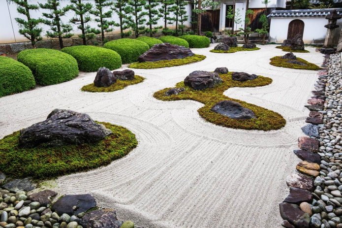 японский сад камней на даче