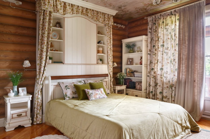 спальня в деревенском стиле