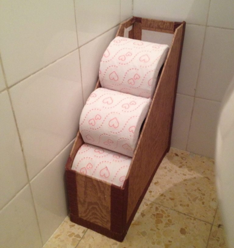 Полка для туалетной бумаги своими руками