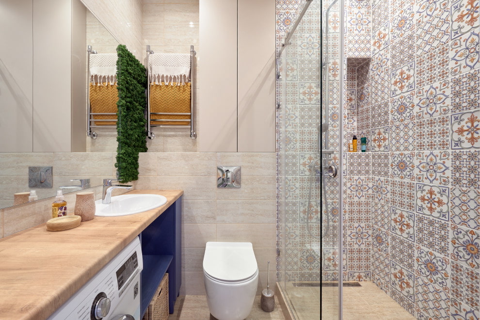 Какой выбрать дизайн ванной комнаты без плитки на стенах