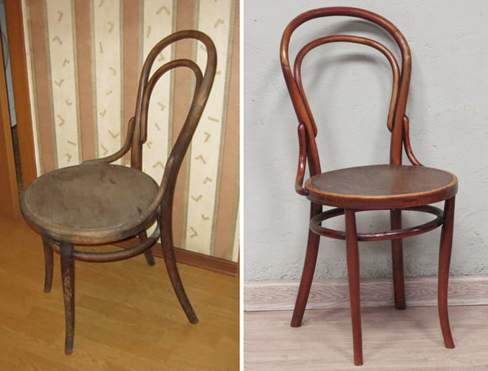 Венский стул до и после