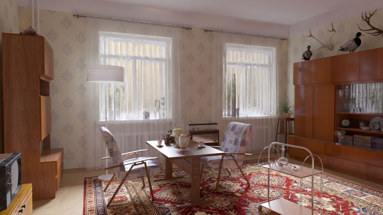 Советский винтаж: бабушкина мебель в современном дизайне интерьеров