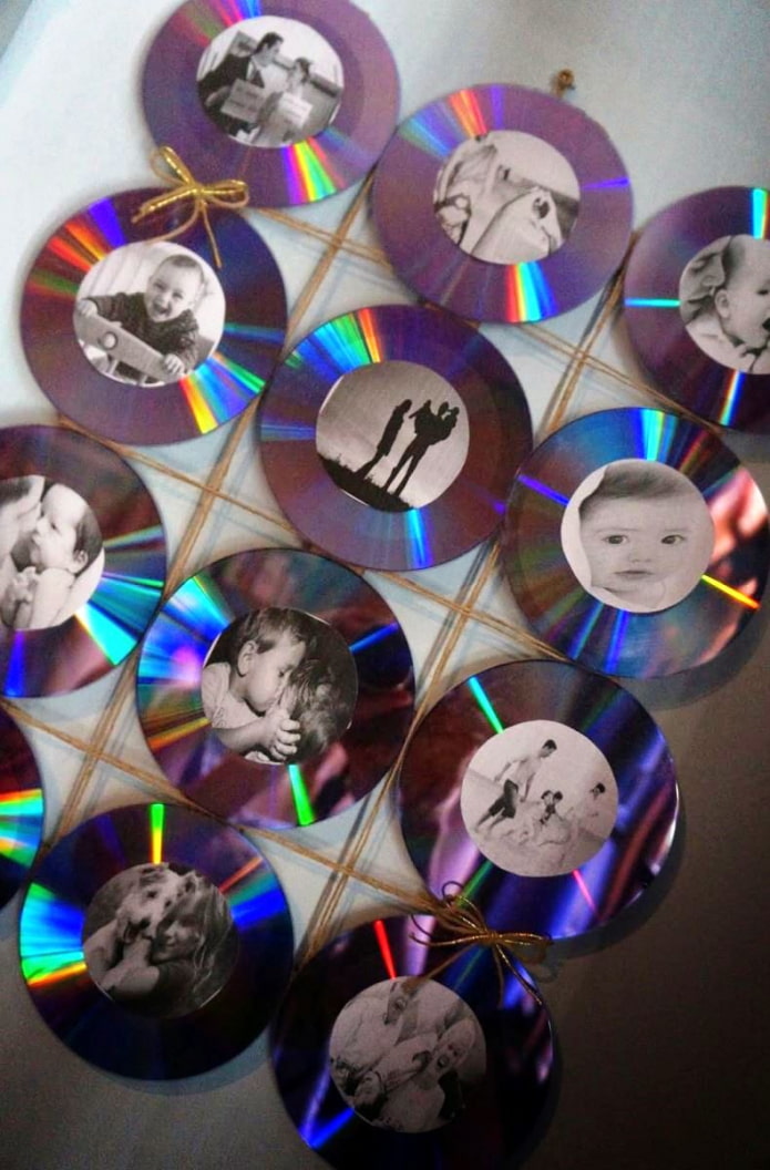 фотогалерея из компакт-дисков