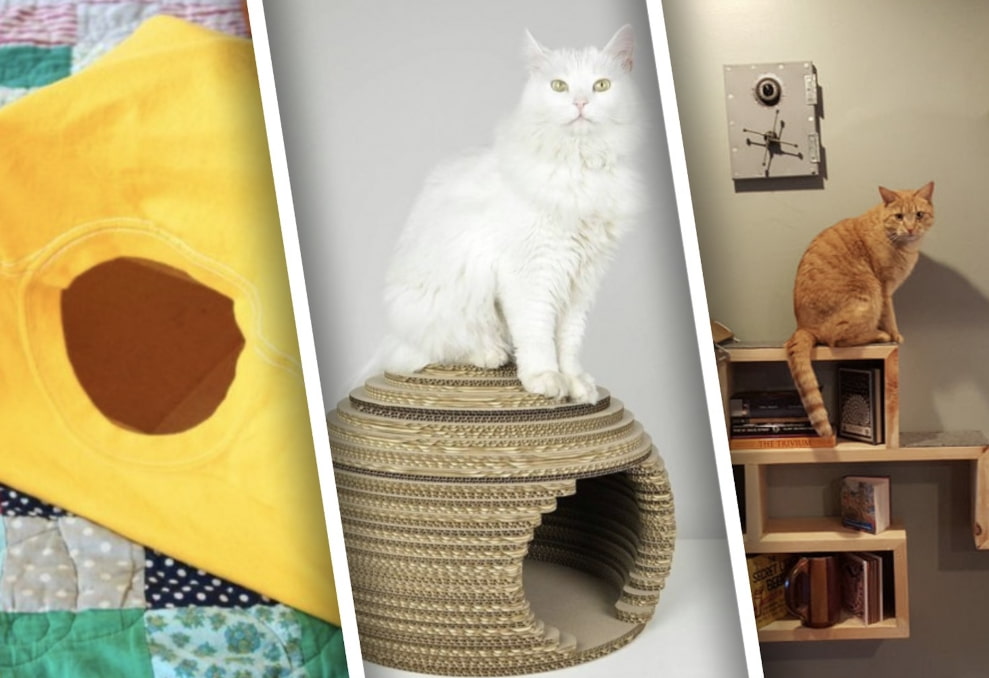 Домик для кошки своими руками - фото, идеи и инструкции от Квартблога