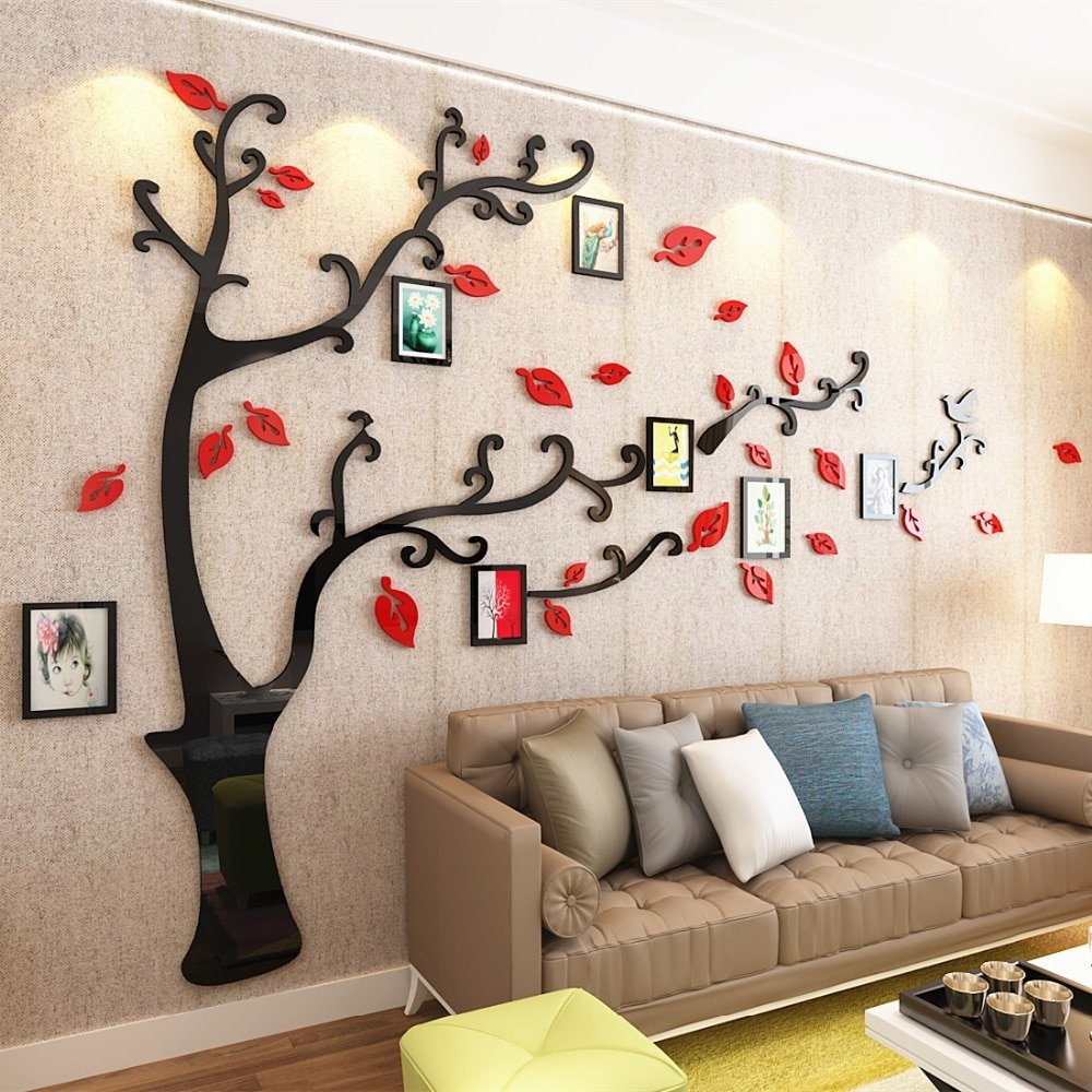 Дерево на стене — отличная идея для украшения интерьера — ALStriveOld