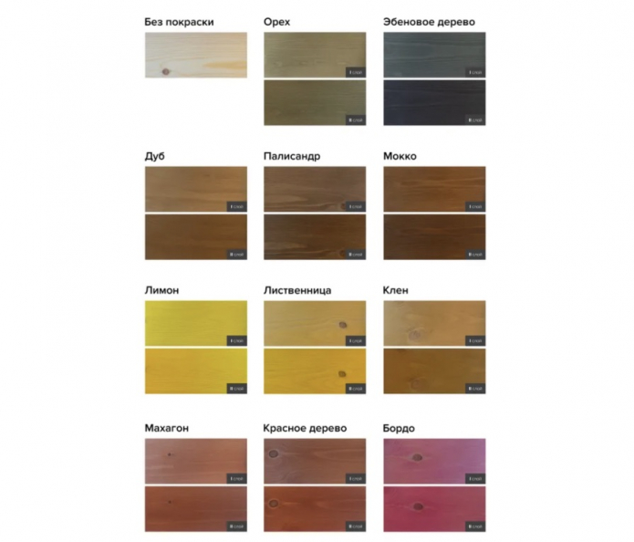 цвета морилки