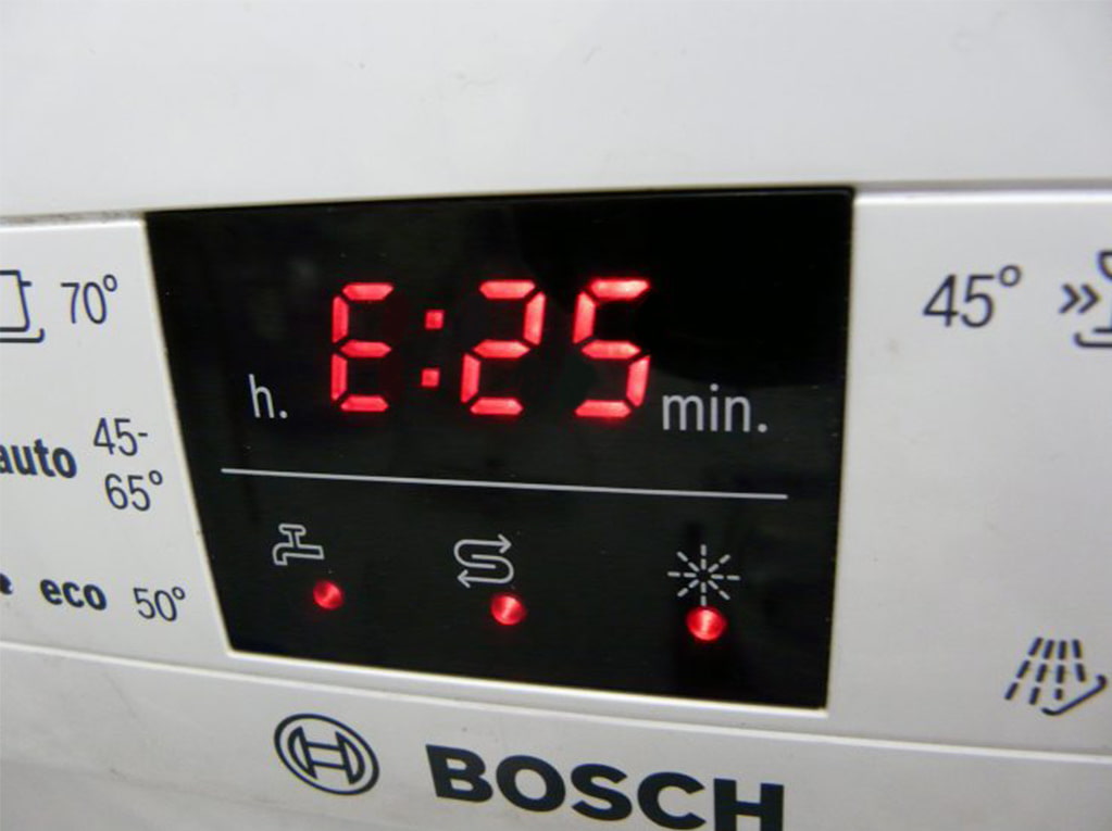Код ошибки Е25 Bosch