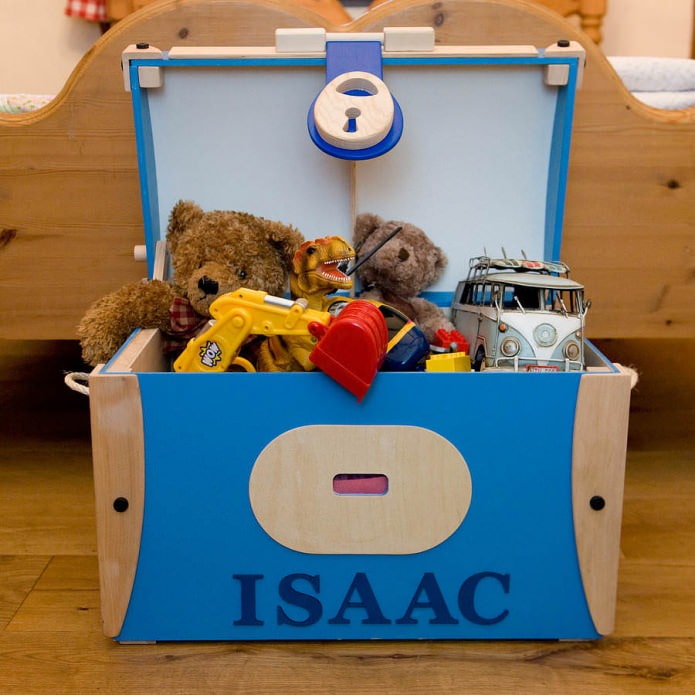 сундук для хранения игрушек в детской комнате