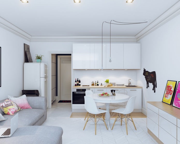 Дизайн интерьера маленькой квартиры 24 кв. м.