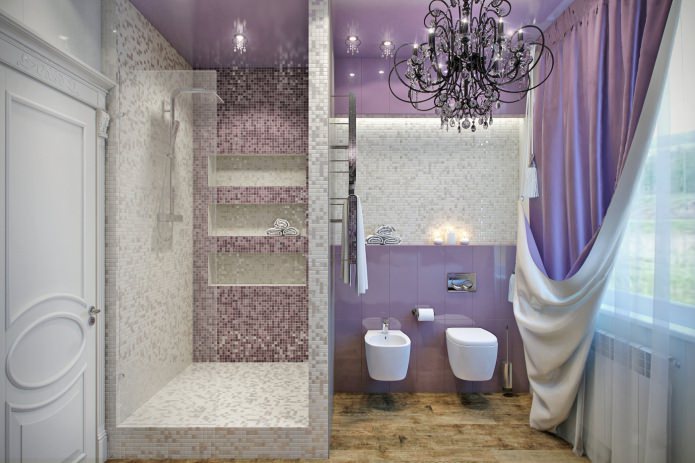 Фиолетовая ванная комната – современный и стильный дизайн