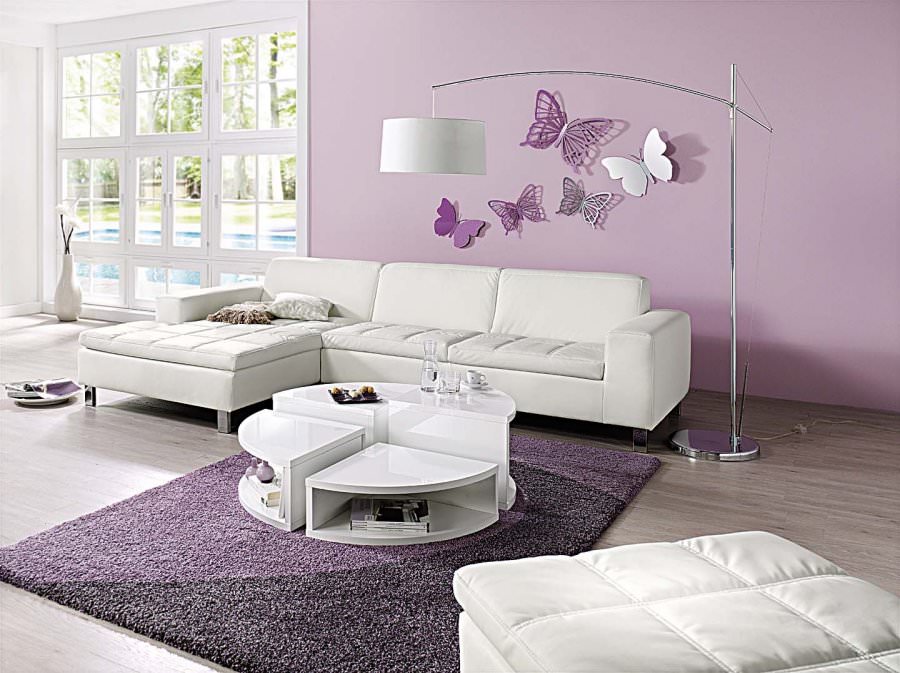Lavender Living Rooms