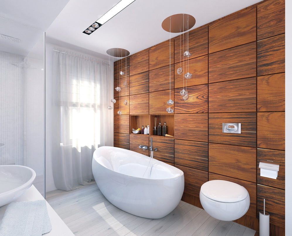 Стильный дизайн ванной комнаты в 8 кв. м.
