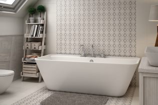 Серая плитка в ванной комнате: особенности, фото