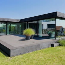 Дома с панорамными окнами: 70 лучших вдохновляющих фото и решений-16