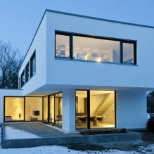 Дома с панорамными окнами: 70 лучших вдохновляющих фото и решений-11