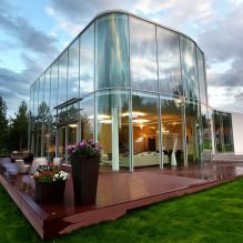 Дома с панорамными окнами: 70 лучших вдохновляющих фото и решений-13