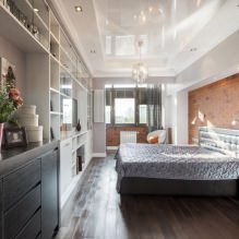 Натяжные потолки в спальне: 60 современных вариантов, фото в интерьере-25