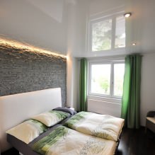 Натяжные потолки в спальне: 60 современных вариантов, фото в интерьере-20