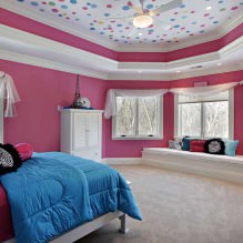 Натяжные потолки в спальне: 60 современных вариантов, фото в интерьере-10