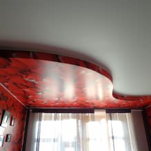 Натяжные потолки в спальне: 60 современных вариантов, фото в интерьере-3