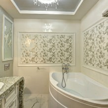 Обои для ванной комнаты: плюсы и минусы, виды, дизайн, 70 фото в интерьере-12