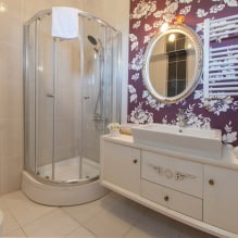 Обои для ванной комнаты: плюсы и минусы, виды, дизайн, 70 фото в интерьере-2