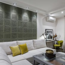 Оформление стен в гостиной: выбор цвета, отделки, акцентная стена в интерьере-3