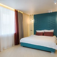 Дизайн стен в спальне: выбор цвета, варианты отделки, 130 фото в интерьере-19