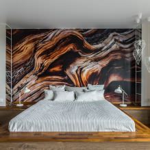 Дизайн стен в спальне: выбор цвета, варианты отделки, 130 фото в интерьере-5